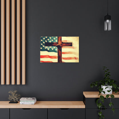 Christian wall art, Flag wall art, Canvas Gallery Wraps - SaviTraviDesigns