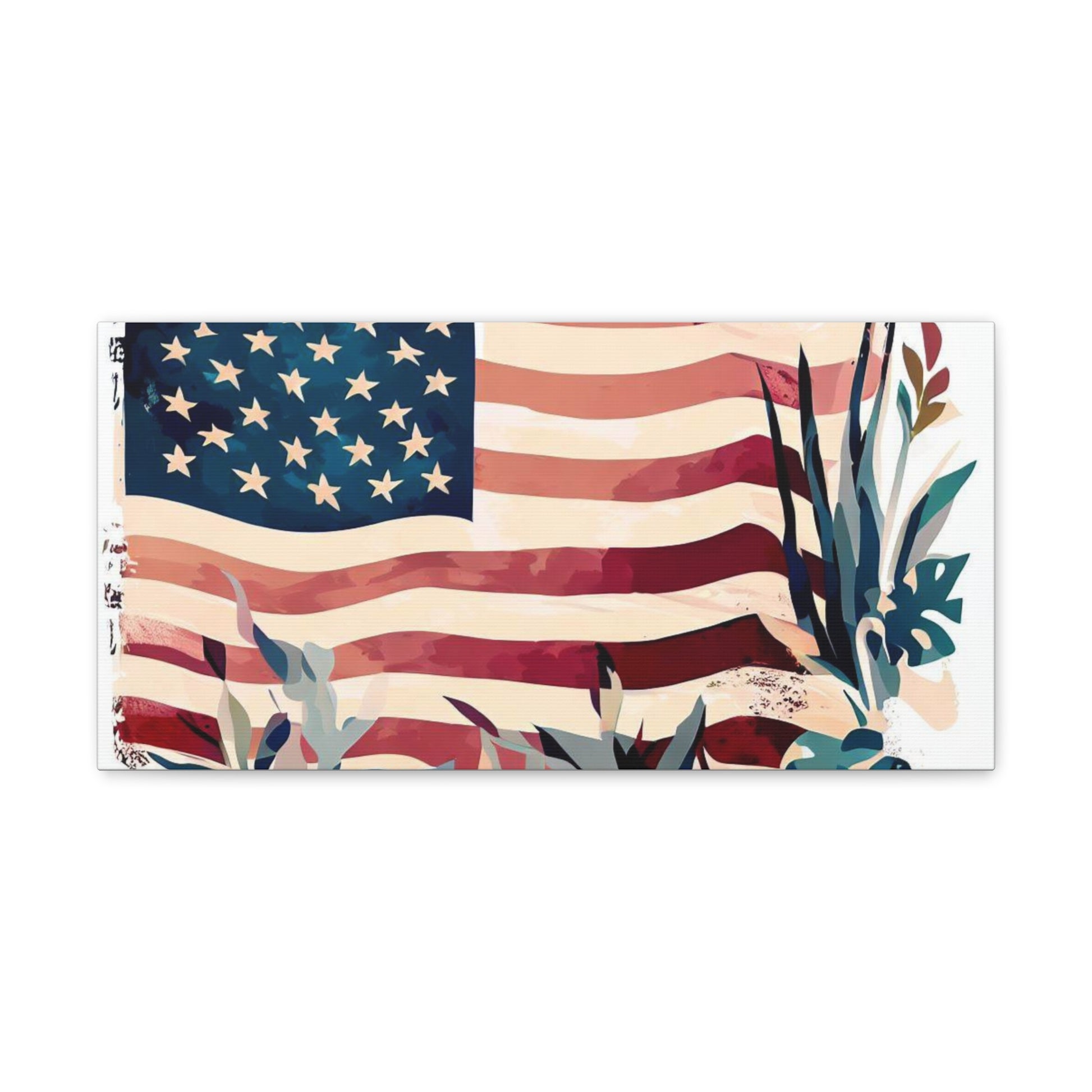 American Flag wall art, Flag wall art, Canvas Gallery Wraps - SaviTraviDesigns