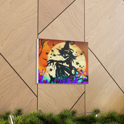 Halloween art, Witch canvas prints, Scary Halloween decor, Halloween home decor, Halloween wall, Gothic wall decor, Canvas Gallery Wraps - SaviTraviDesigns