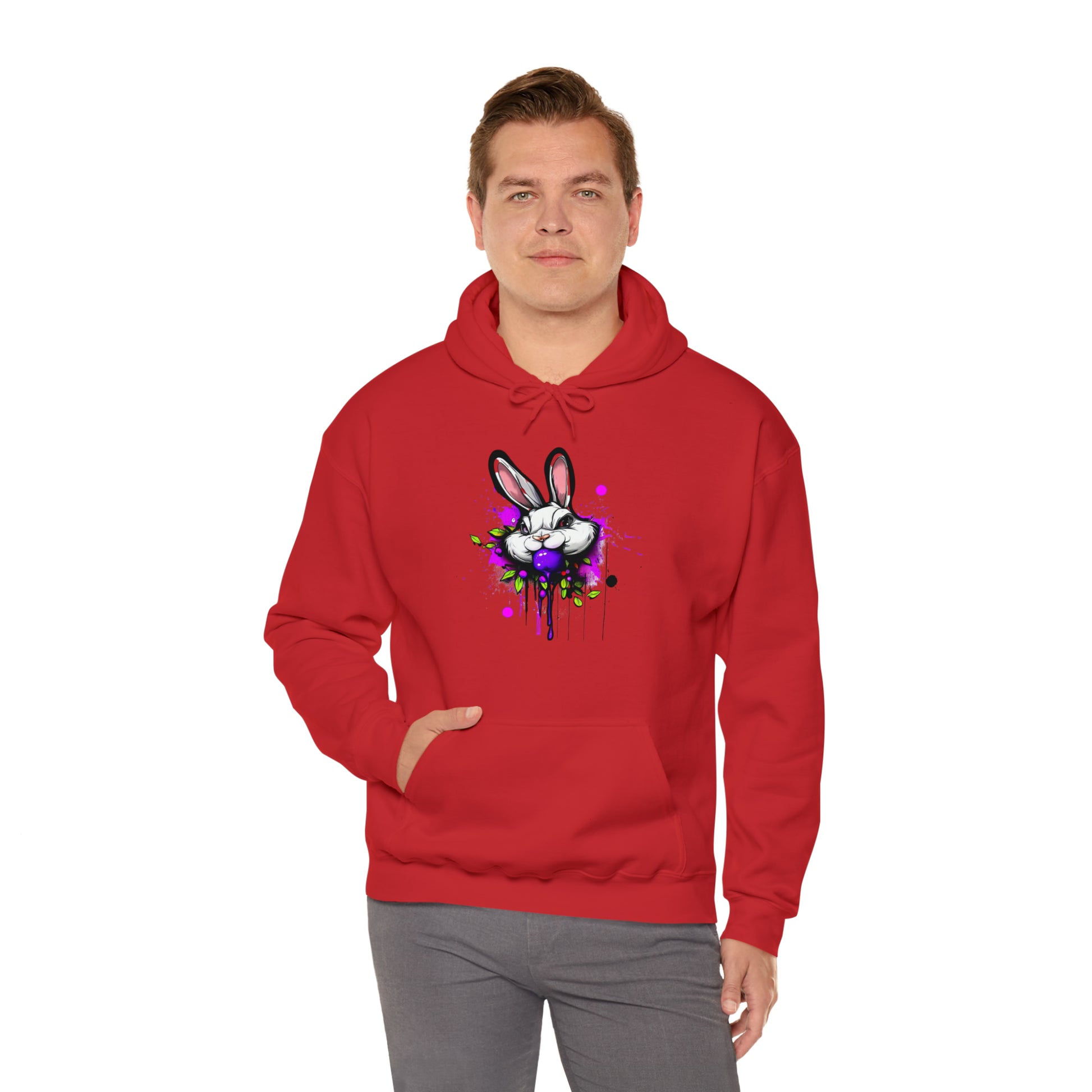 Bunny Hoodie, Graffiti Hoodie, Graffiti Sweatshirt, Bunny Urban art, Hooded Sweatshirt