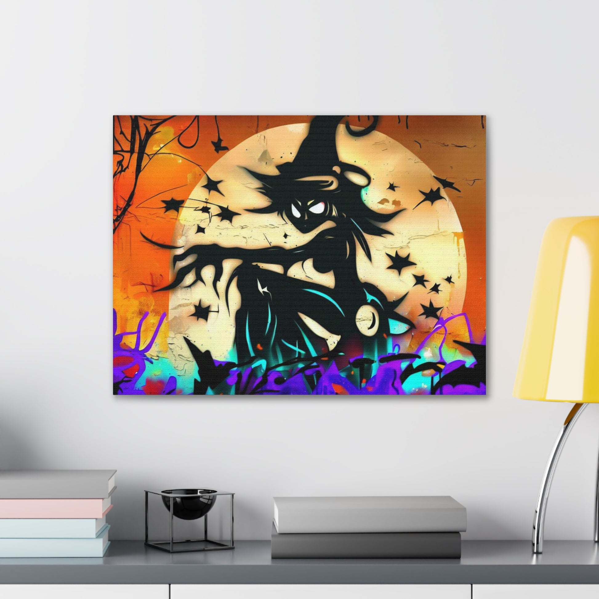 Halloween art, Witch canvas prints, Scary Halloween decor, Halloween home decor, Halloween wall, Gothic wall decor, Canvas Gallery Wraps - SaviTraviDesigns