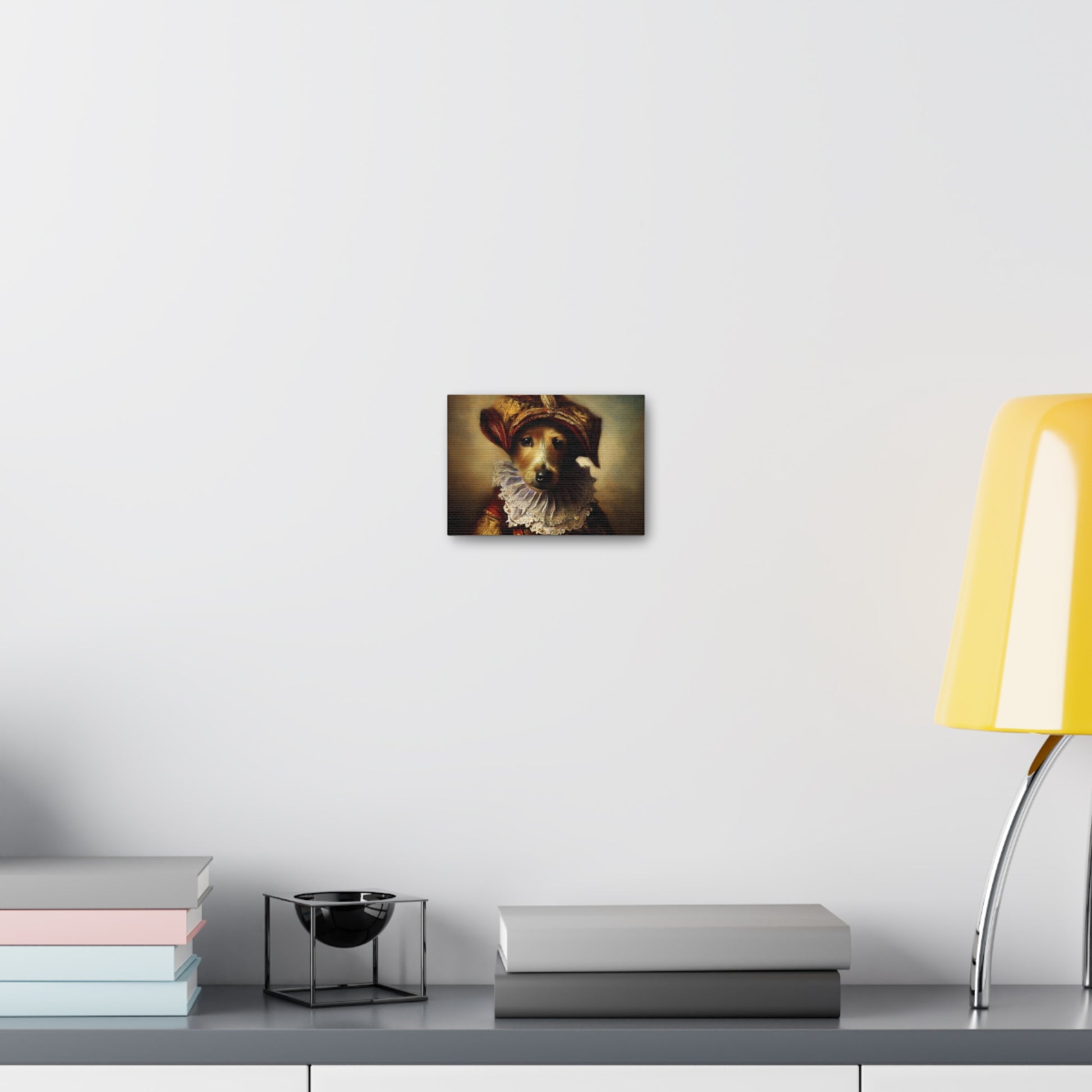 Fancy Dog, Canvas Dog Art, Dog Wall Art, Canine Canvas Art,Canvas Gallery Wraps