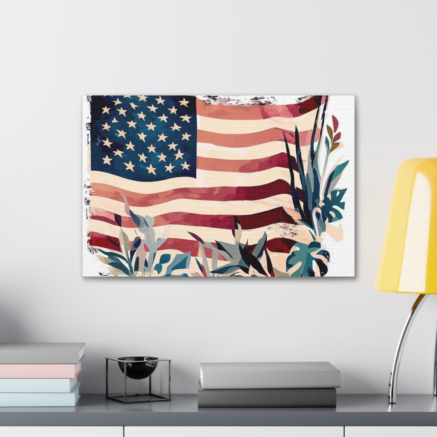 American Flag wall art, Flag wall art, Canvas Gallery Wraps - SaviTraviDesigns