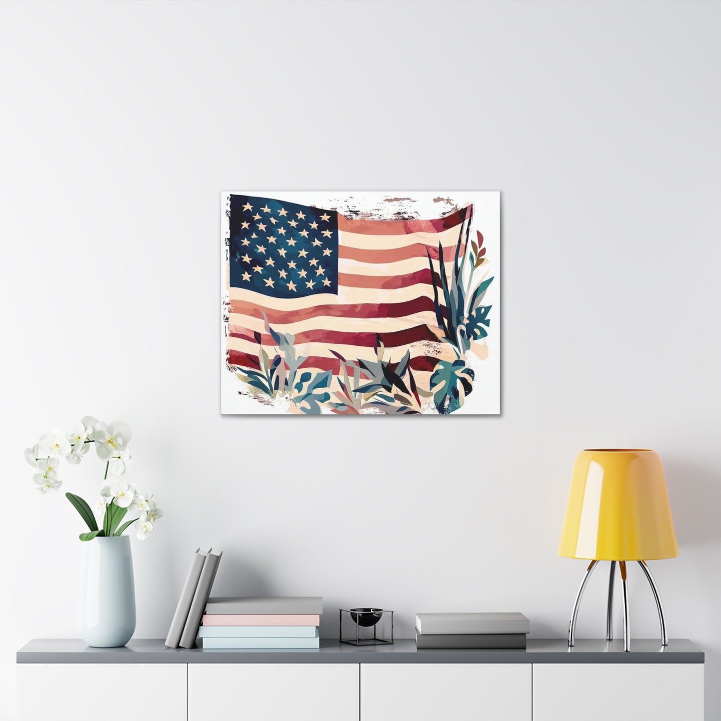 American Flag wall art, Flag wall art, Canvas Gallery Wraps - SaviTraviDesigns