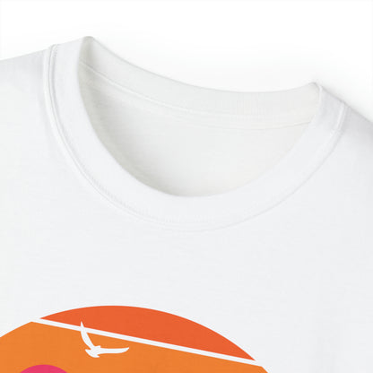 Sunset Camping Silhouette | Hiking & Camping Tee | Nature-Inspired Outdoor Apparel