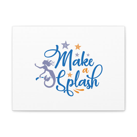 Make A Splash, Mermaid Wall Art, Coastal Mermaid Decor, Beach House Mermaid Signs, Nautical Mermaid Decor, Mermaid Nursery Wall Decor - SaviTraviDesigns