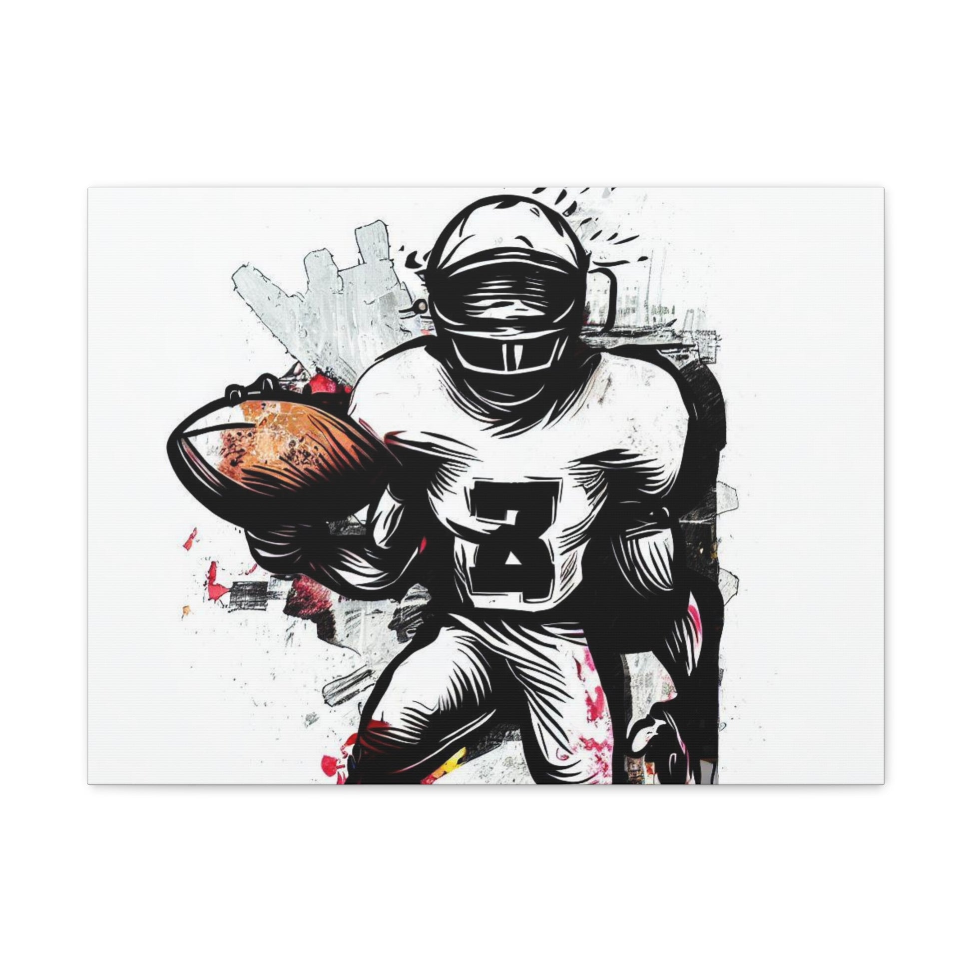 Football Player, Graffiti-inspired home decor, Modern street art prints, Graffiti wall art, Street art canvas art, Graffiti artist prints