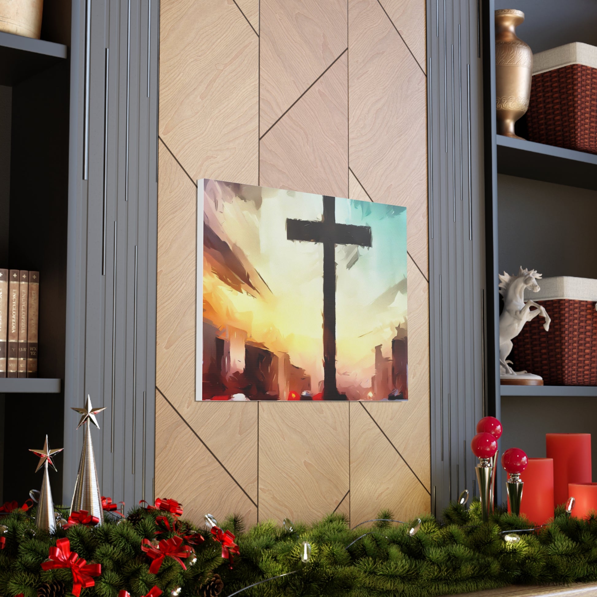 Christian wall art, Cross wall art, City art, Canvas Gallery Wraps - SaviTraviDesigns