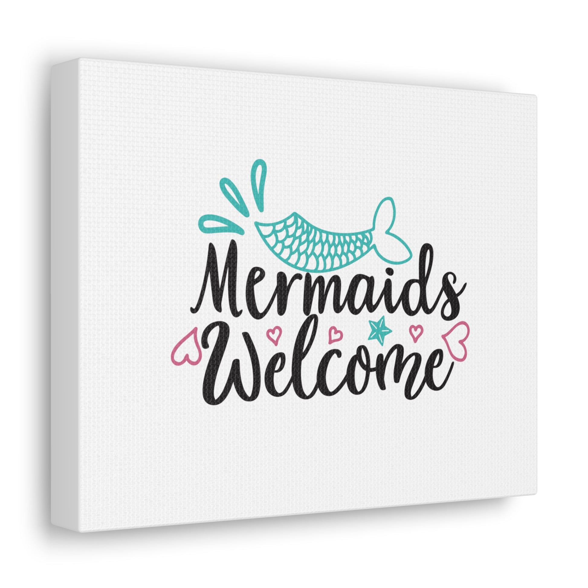 Mermaids Welcome, Mermaid Wall Art, Coastal Mermaid Decor, Beach House Mermaid Signs, Nautical Mermaid Decor, Mermaid Nursery Wall Decor - SaviTraviDesigns