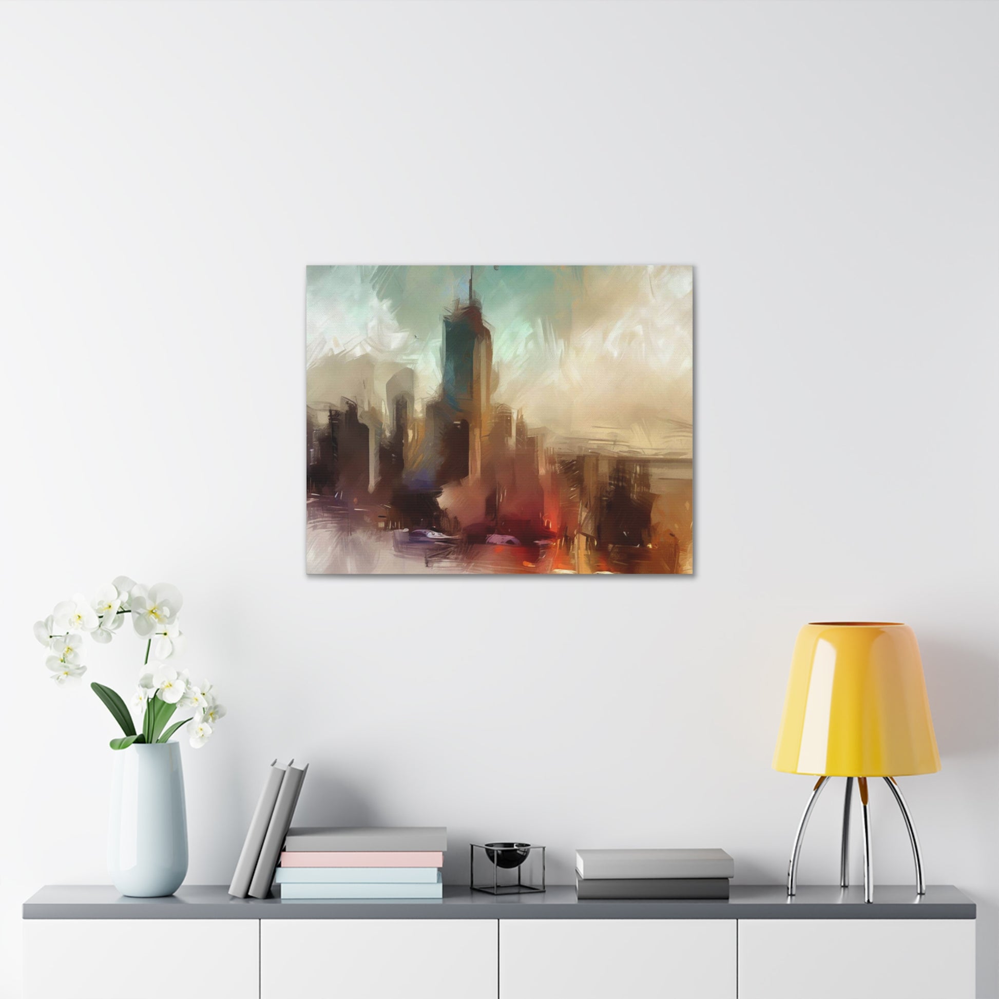 Cityscape wall art, city wall art, city art, Canvas Gallery Wraps