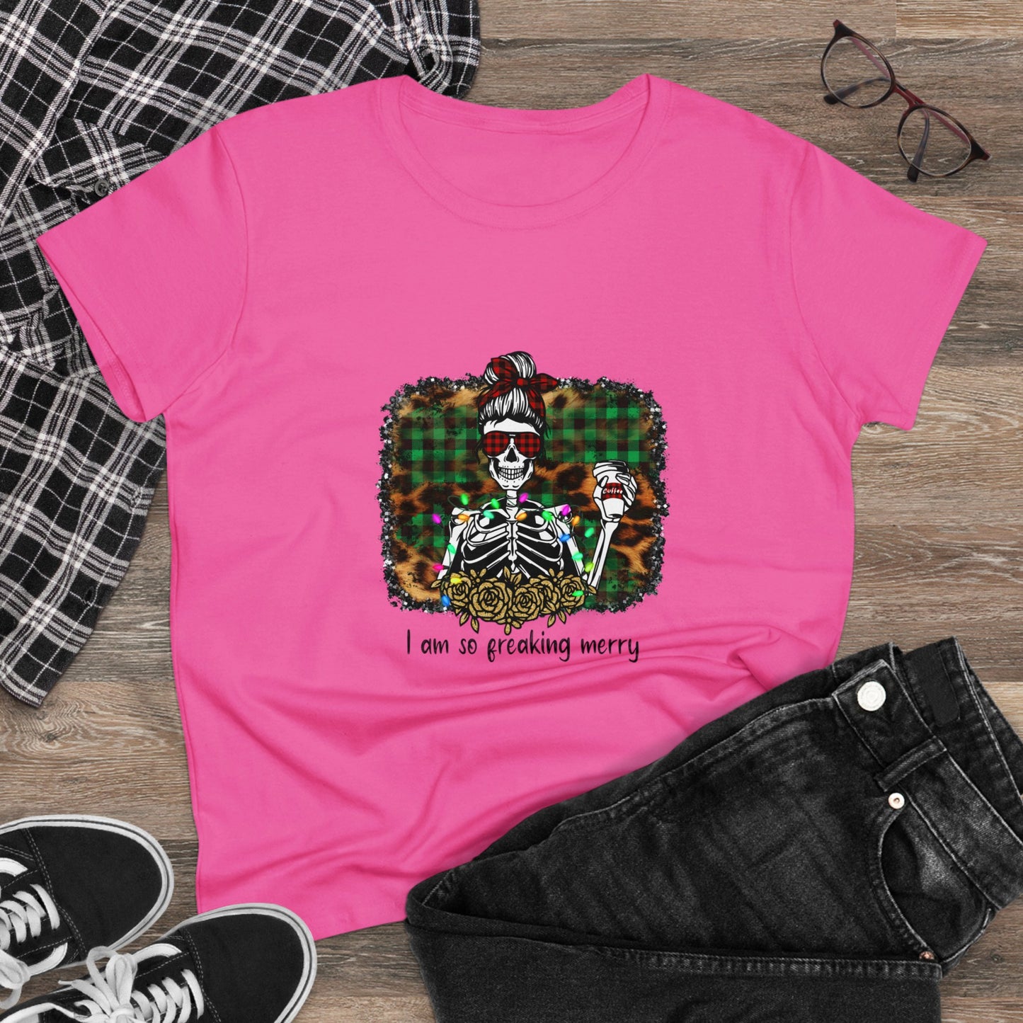 I'm So Freaking Merry, Christmas Graphic Shirts, Festive Holiday T-Shirts, Ugly Christmas Sweater Tees, Funny Christmas Shirt Designs, Cute Xmas Graphic Tees