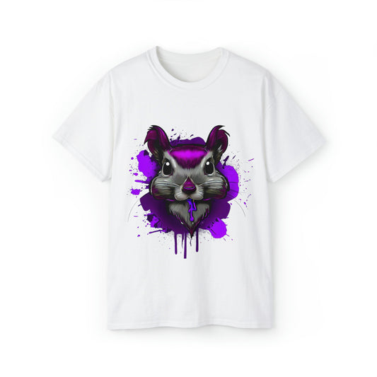 Graffiti shirt, Squirrel shirt, Urban Art T-Shirt, Purple Squirrel - SaviTraviDesigns