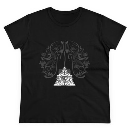 Meditation T-Shirts, Yoga Graphic Tees, Mindfulness Apparel, Zen T-Shirts, Spiritual Shirts, Chakra Tees, Womens T-Shirt