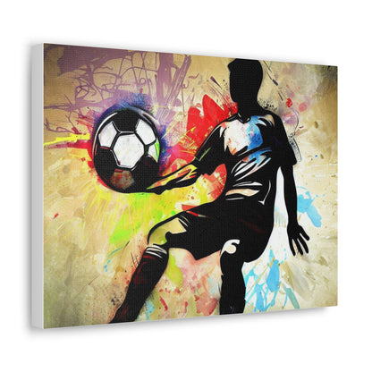 Soccer Player, Graffiti art prints, Street art canvas, Urban art decor, Graffiti-style wall art, Graffiti canvas prints, Street art posters - SaviTraviDesigns