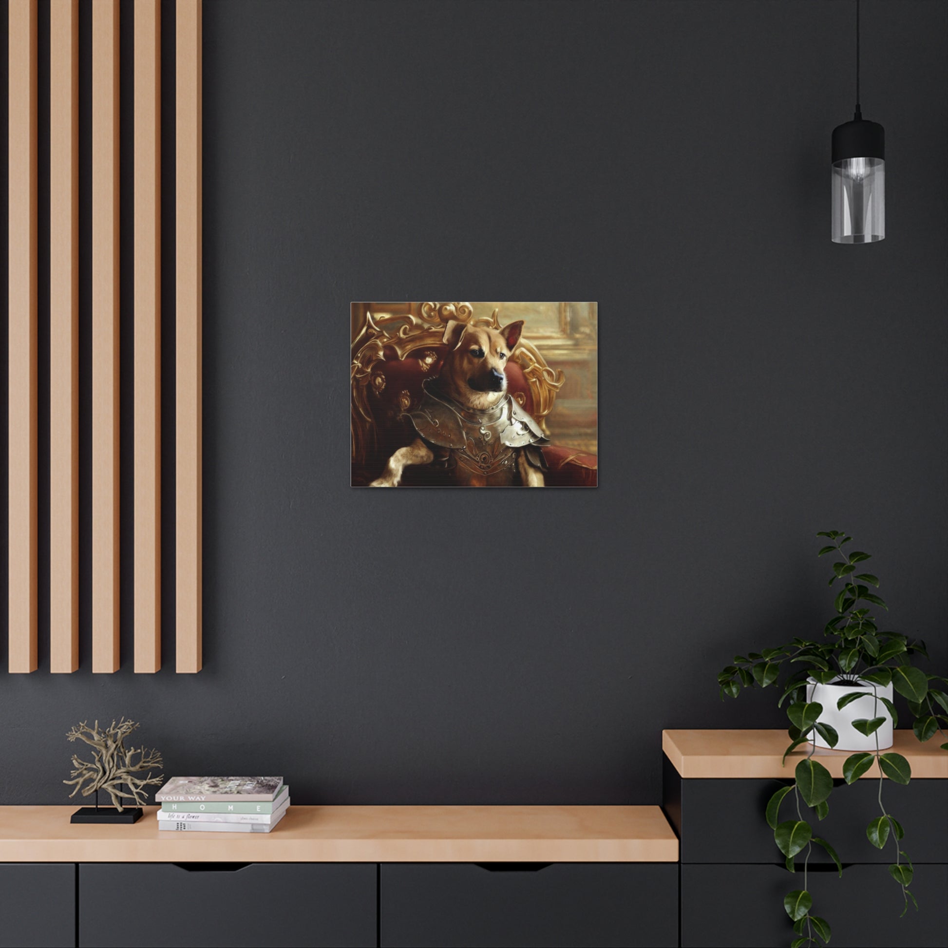 Fancy Dog, Canvas Dog Art, Dog Wall Art, Canine Canvas ArtCanvas Gallery Wraps - SaviTraviDesigns