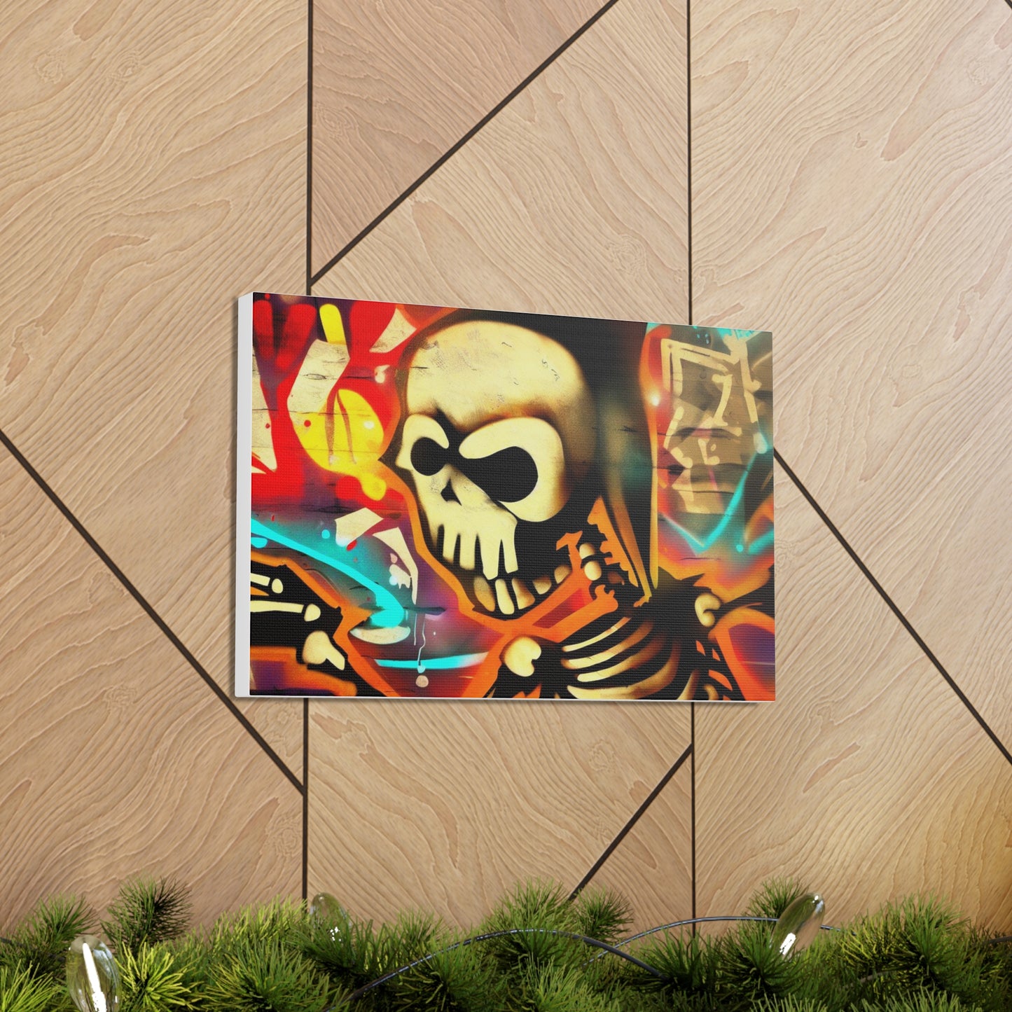 Halloween art, Skeleton canvas prints, Scary Halloween decor, Halloween home decor, Halloween wall, Gothic wall decor, Canvas Gallery Wraps - SaviTraviDesigns