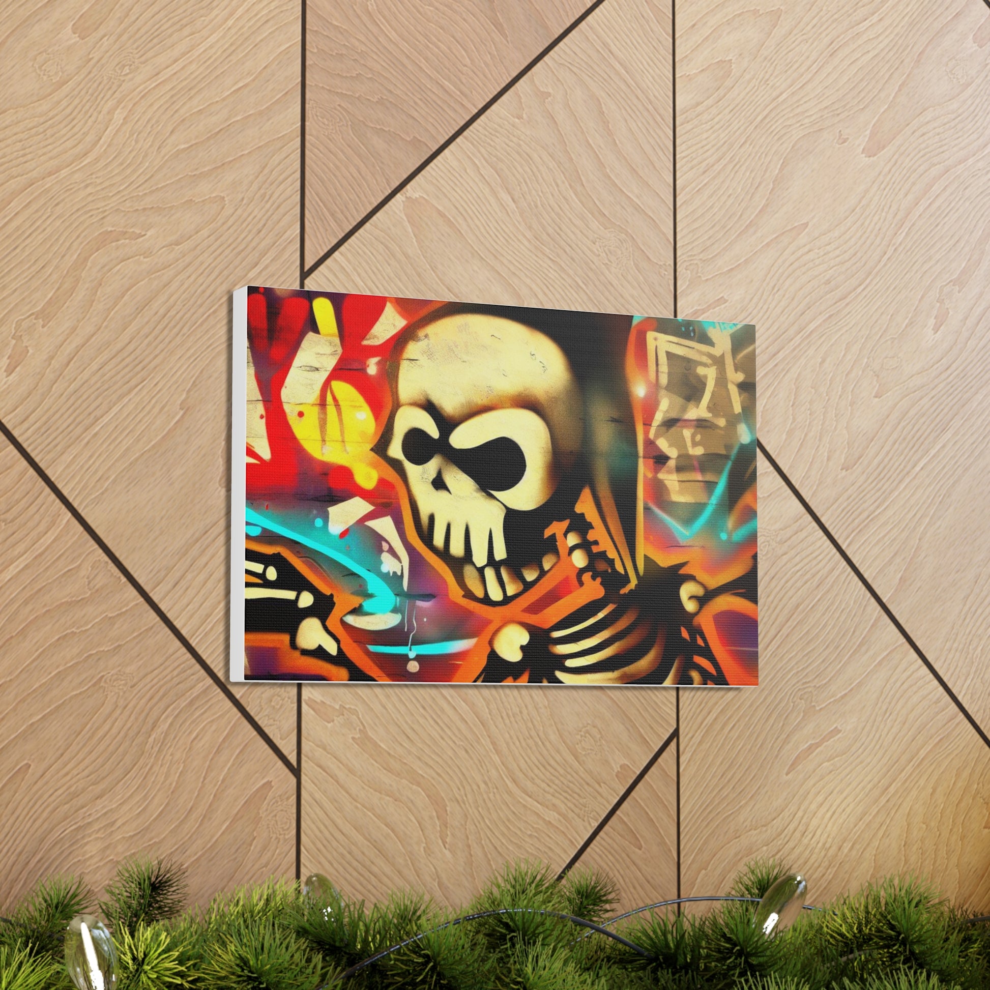 Halloween art, Skeleton canvas prints, Scary Halloween decor, Halloween home decor, Halloween wall, Gothic wall decor, Canvas Gallery Wraps - SaviTraviDesigns