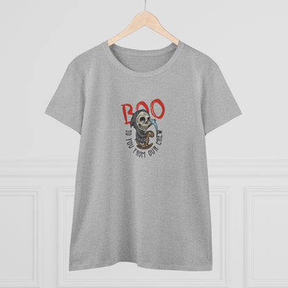 Boo To You and Our Crew, Halloween Graphic Shirts, Spooky Halloween Shirts, Scary Halloween Shirt Designs, Cute Halloween Graphic Tees, Funny Halloween Shirt Ideas