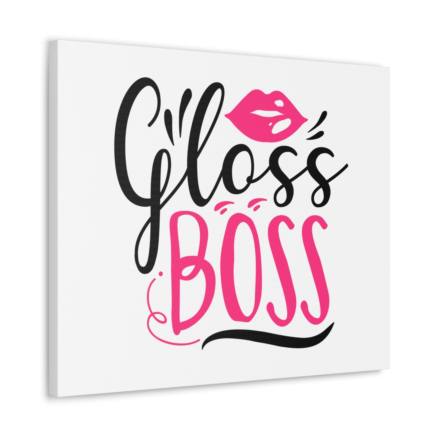 Gloss Boss, Beauty quotes, Inspirational quotes, Motivational quotes, Positive affirmations, Self-love quotes, Inner beauty, Beauty and confidence 24″ x 20″ Premium Gallery Wraps (1.25″)