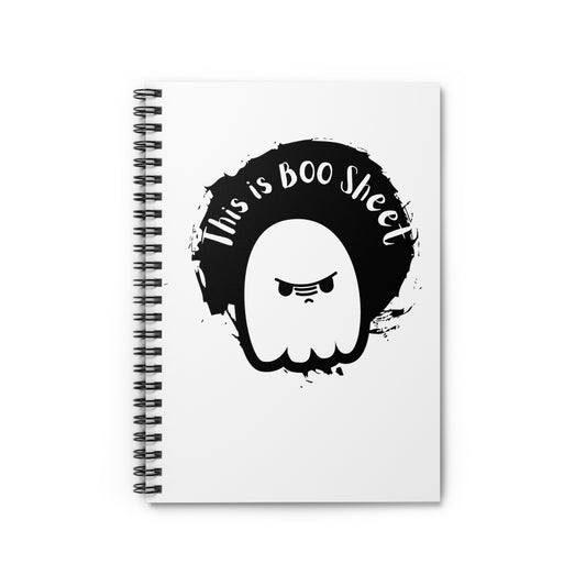 halloween notebook, design notebook, journal, Spiral Notebook - Ruled Line - SaviTraviDesigns