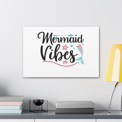 Mermaid Vibes, Mermaid Wall Art, Coastal Mermaid Decor, Beach House Mermaid Signs, Nautical Mermaid Decor, Mermaid Nursery Wall Decor - SaviTraviDesigns