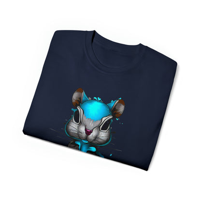 Graffiti shirt, Squirrel shirt, Urban Art T-Shirt, Blue Squirrel - SaviTraviDesigns