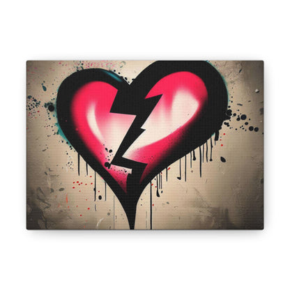 Broken Heart, Graffiti art prints, Street art canvas, Urban art decor, Graffiti-style wall art, Graffiti canvas prints, Street art posters - SaviTraviDesigns