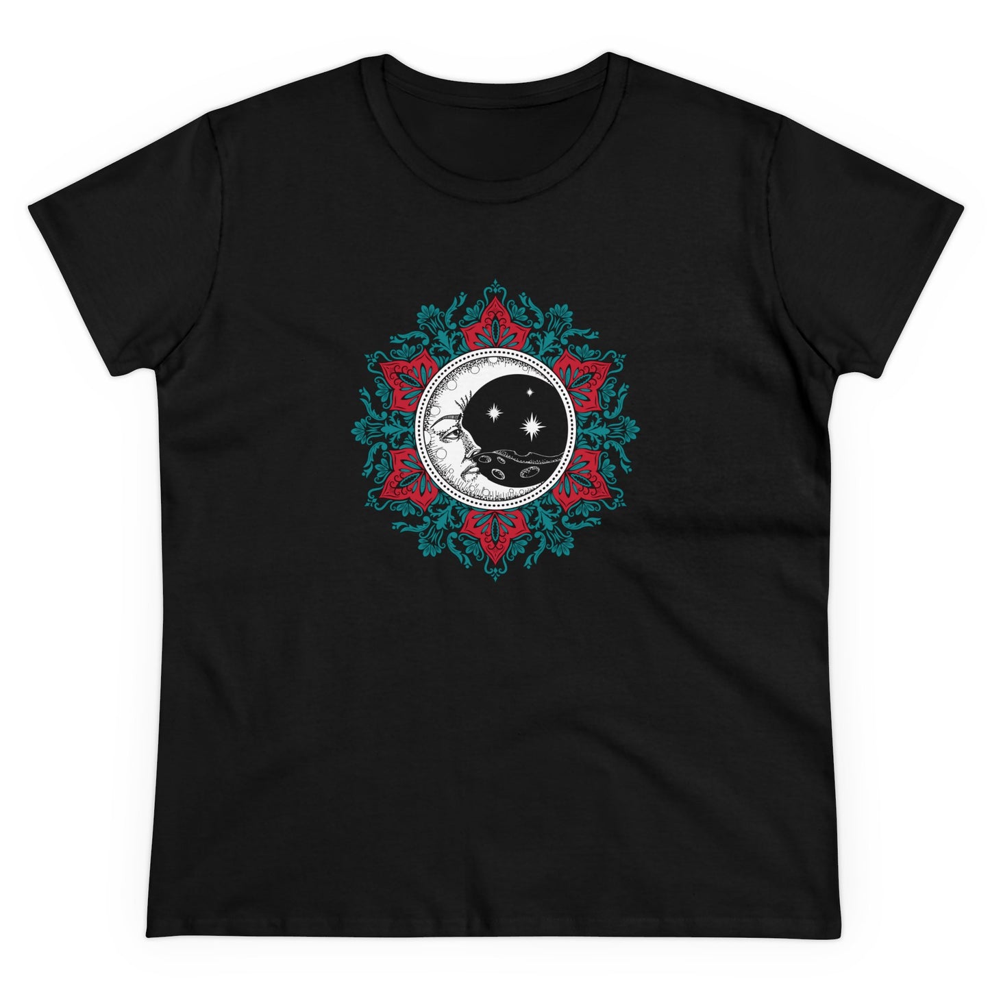 Crescent Moon Mantra - Zen Graphic T Shirt