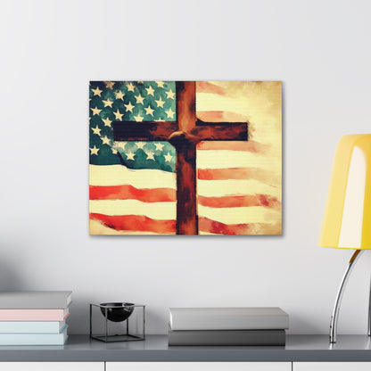 Christian wall art, Flag wall art, Canvas Gallery Wraps - SaviTraviDesigns