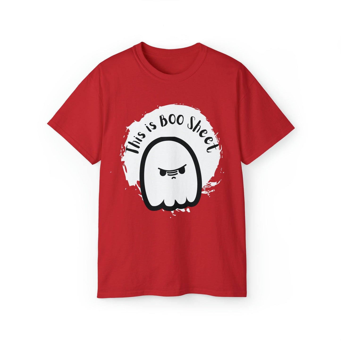 Ghost Tshirt, Halloween Tshirt, Graphics Tshirt, Holiday Shirt, Cute Ghost Shirt Red