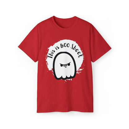 Ghost Tshirt, Halloween Tshirt, Graphics Tshirt, Holiday Shirt, Cute Ghost Shirt Red